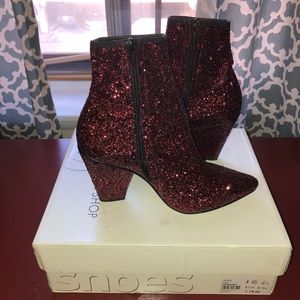 TopShop glitter booties